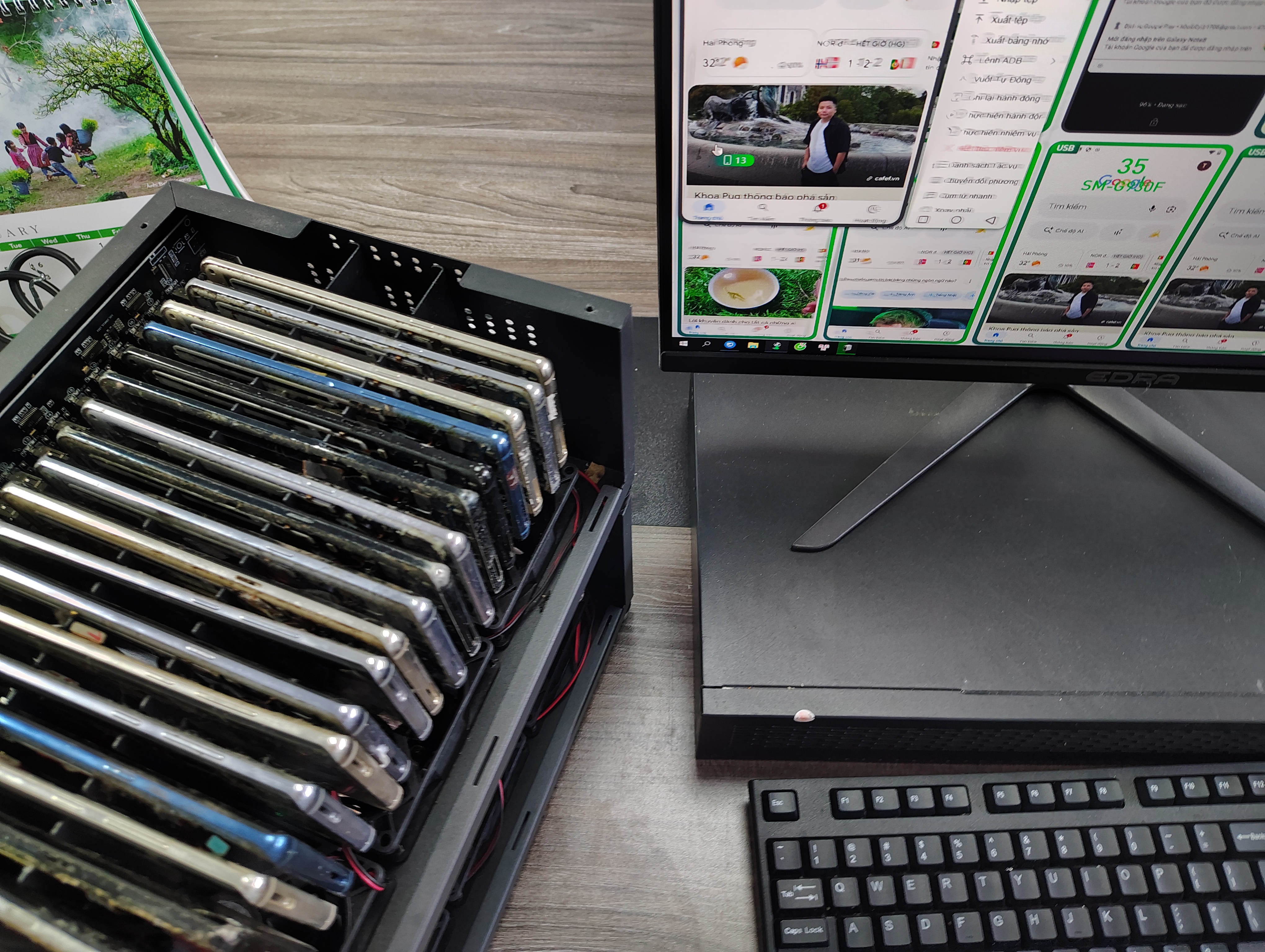 Lắp Đặt Box Phone Farm Tại Vinhomes Green Bay, Hà Nội